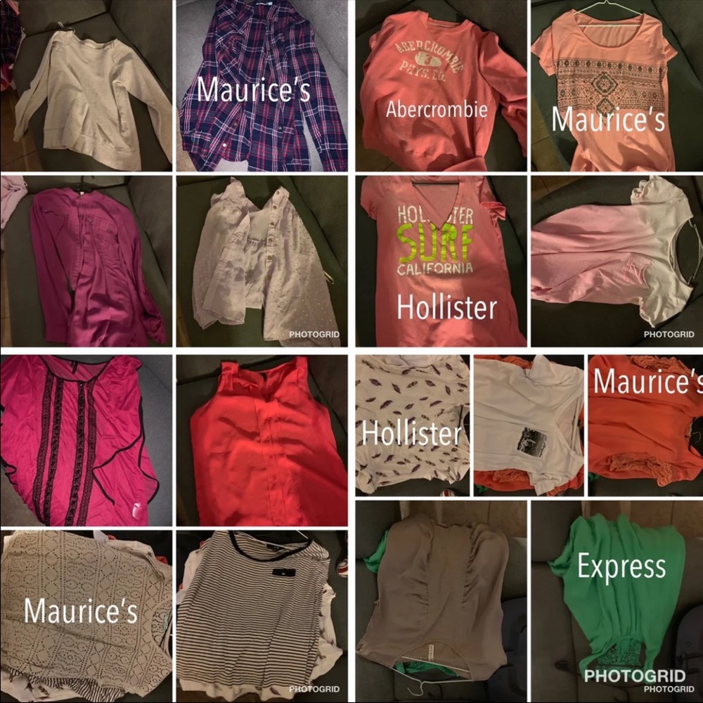 17 Shirts/sweaters/tanks Bundle Medium